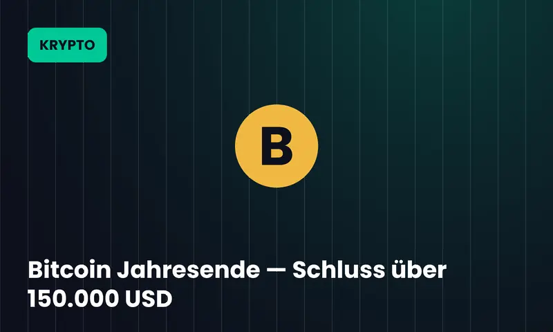 Bitcoin Jahresende — Schluss über 150.000 USD